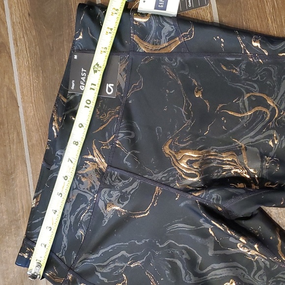 NWT gFast High Rise Blackout Metallic Print Leggings Women M - Picture 12 of 13